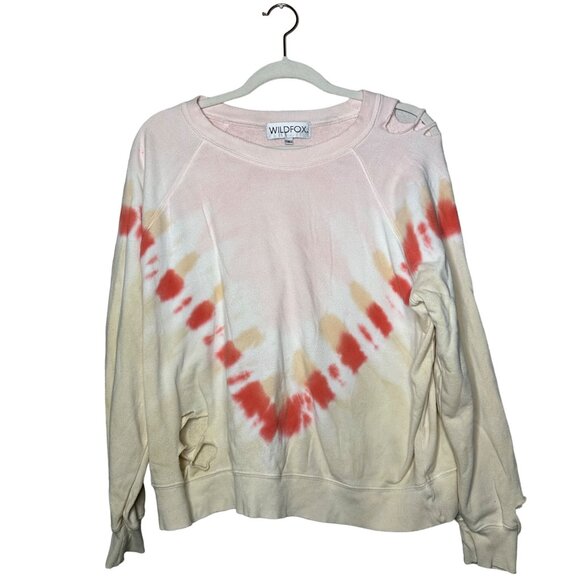 Wildfox Pink and Orange Tie-Dye Sweatshirt - Picture 2 of 10